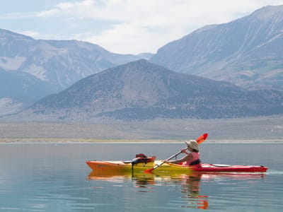 Mono Lake: Kayaking Back from Paoha Island