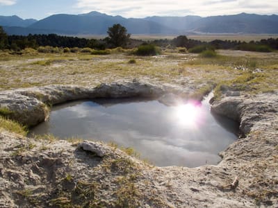Eastern Sierra (North of  Mono Lake): Hot Spring Pool
