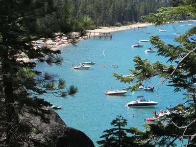 Lake Tahoe: Boats in Calawee Cove
