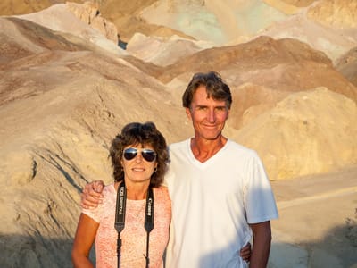 Death Valley National Park: Lolo and Herb at Artist’s Palette