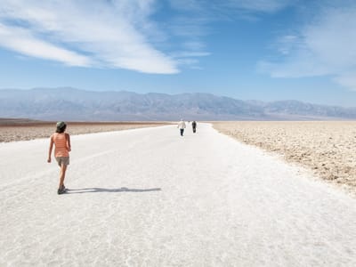 Death Valley National Park: Lolo Hiking Badwater Basin Salt Flat