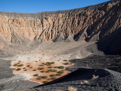 Death Valley National Park: Ubehebe Crater with Tiny Lolo