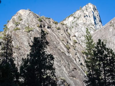 Yosemite National Park: Dad and Boys on Last Pitch of Nutcracker - LEG