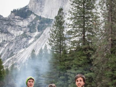 Yosemite National Park: Family Skating with Half Dome View