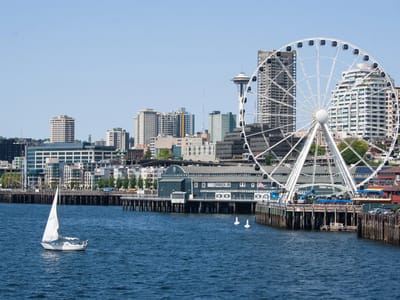 Seattle: View from the Bainbridge Island Ferry