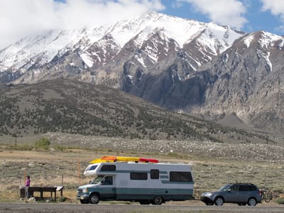 Eastern Sierra - South (Mammoth Lakes, Bishop, and Lone Pine): Lazy Daze at base of Sierra
