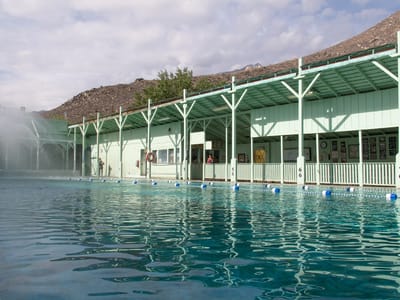 Eastern Sierra - South (Mammoth Lakes, Bishop, and Lone Pine): Keough Hot Springs Resort Lap Pool