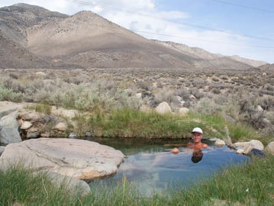 Eastern Sierra - South (Mammoth Lakes, Bishop, and Lone Pine): Herb Soaking in Keough Hot Ditch
