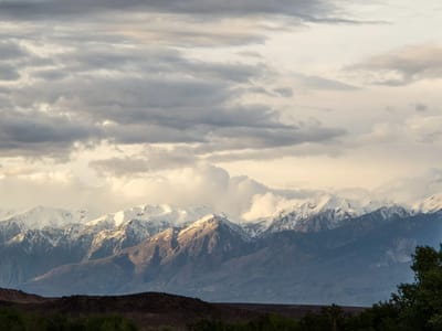 Eastern Sierra - South (Mammoth Lakes, Bishop, and Lone Pine): Eastern Sierra from Campground