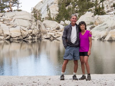 Eastern Sierra - South (Mammoth Lakes, Bishop, and Lone Pine): Herb and Lolo at Lone Pine Lake