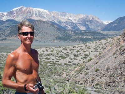 Eastern Sierra - North (June Lake, Lee Vining, Yosemite, and Bridgeport): Herb on Panum Crater Hike