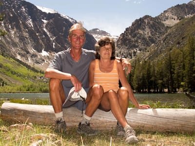Eastern Sierra - North (June Lake, Lee Vining, Yosemite, and Bridgeport): Herb and Lolo at Parker Lake