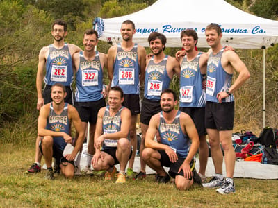 Sebastopol and Side Trips to San Francisco, Sonoma, Napa, and Marin Counties: Andrew and Tommy with Empire Runners Club Mens