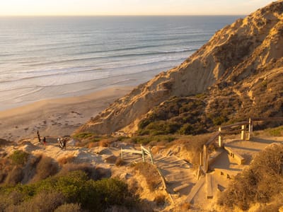 Campland on the Bay and San Diego Side Trips: Climb up from Black's Beach