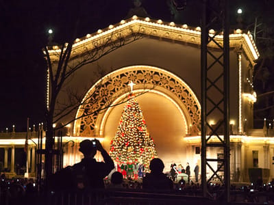 Campland on the Bay and San Diego Side Trips: December Nights Tree Lighting