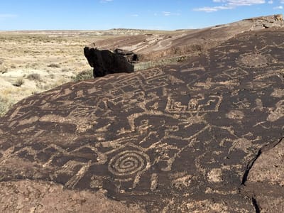 Petrified Forest National Park: Petroglyphs by Martha's Butte