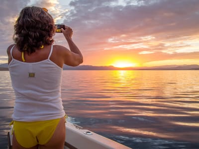 Lake Mead National Recreation Area: Lolo admiring the sunset