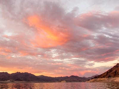 Lake Mead National Recreation Area: Sunset over Lake Mead