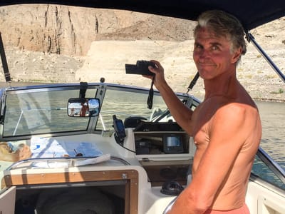 Lake Mead National Recreation Area: Captain Herb in Cathedral Cove