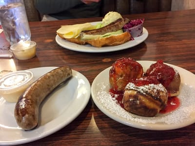 Carpinteria Beach / Solvang: Aebleskivers and other unhealthy choices