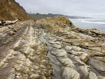 Carpinteria Beach / Solvang: Herb's idea of a run along the beach