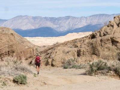 Anza-Borrego State Park: Out the other end of \"The Slot\"