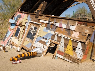 Anza-Borrego State Park: East Jesus experimental art community