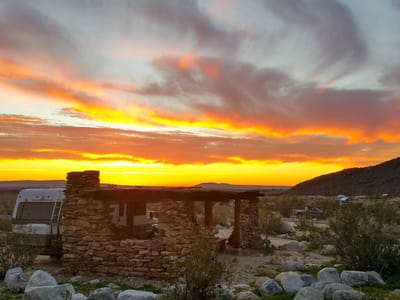 Anza-Borrego State Park: Last night at our beautiful campsite