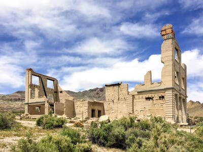 Rhyolite: The old Cook Bank of Rhyolite