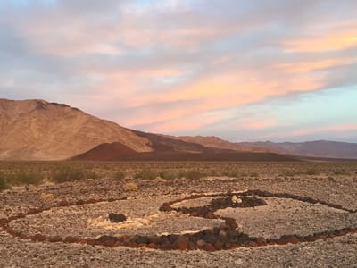 Death Valley - Saline Valley Warm Springs: Sunset in Saline Valley