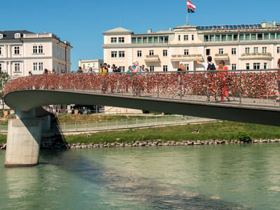 Salzburg: Lover's Locks on Makartsteg Bridge