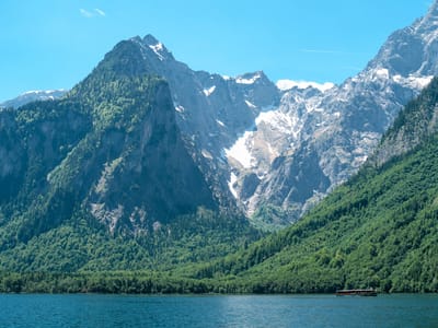 Berchtesgaden National Park: Ferry on Konigsee