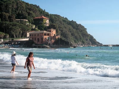 Cinque Terre: Levanto Beach on the Mediterranean Sea