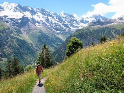 Stechelberg, Gimmelwald, and Murren: Along the way to Murren