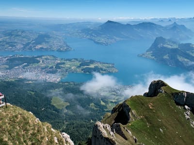 Lucerne: View from atop the Tomlishorn of Mt.  Pilatus