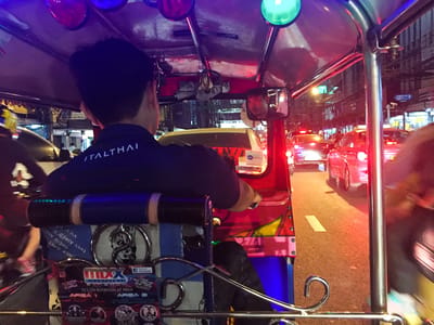Bangkok: View out of our tuk tuk