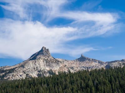 Tuolumne Meadows: View of Unicorn Peak from the Meadow