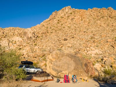 Mohave Road - Fort Piute (mile 23.7) to just shy of Marl Springs (mile 77): Our favorite campsite