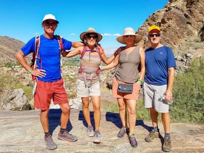 Indian Wells (Palm Springs): Nothing like old friends (Tahquitz Canyon)