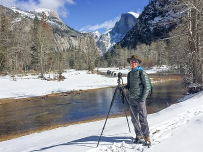 Yosemite Valley: Herb doing what he loves best