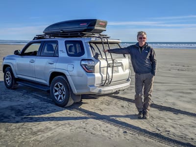 Border Crossing and San Quintin: Driving along the beach in San Quintin