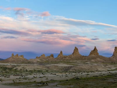 Trona Pinnacles: Golden hour at Trona Pinnacles