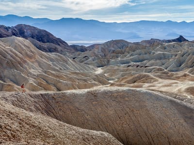 Death Valley National Park: Lolo on the Golden Canyon trail