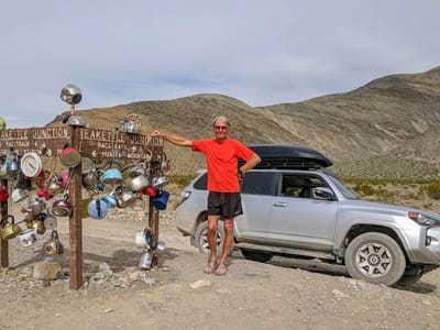 Death Valley National Park: Teakettle Junction on way to the Racetrack