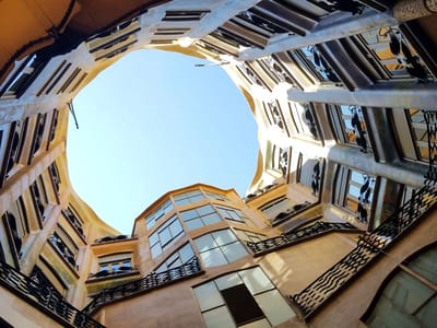 Barcelona: Atrium of Gaudi's Casa Mila