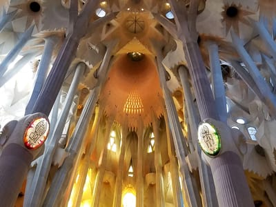 Barcelona: Interior of the Sagrada Familia