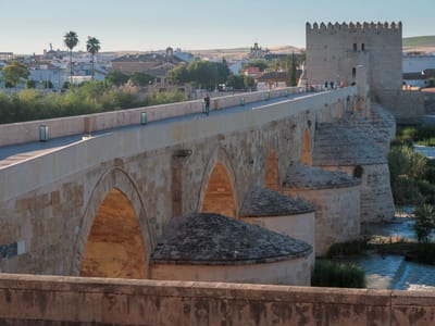 Cordoba and the Mezquita: Roman bridge over the Guadalquivir River