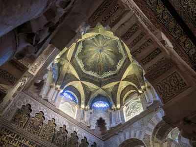 Cordoba and the Mezquita: Dome above the Mihrab