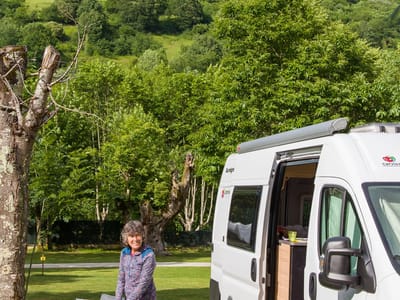 Parque Nacional de Los Picos de Europa: Our campground in the Picos de Europa