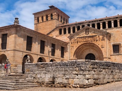 Santillana del Mar and the Altamira Cave: Romanesque Church in village of Santillana del Mar